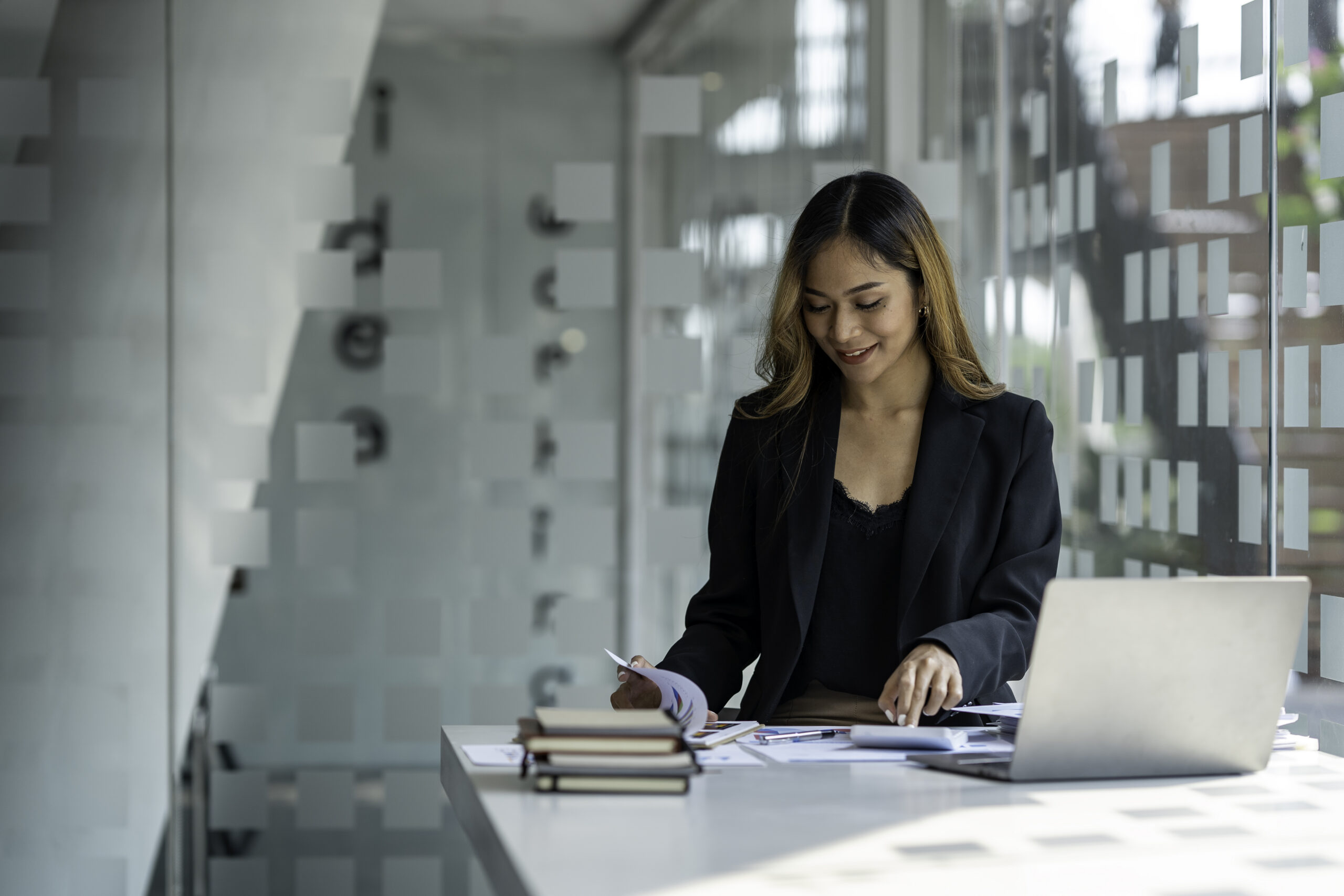 Professional catching up on new sales techniques